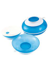 4675.Миска FOR KIDS UFO double bottom bowl with two suction cups 4675