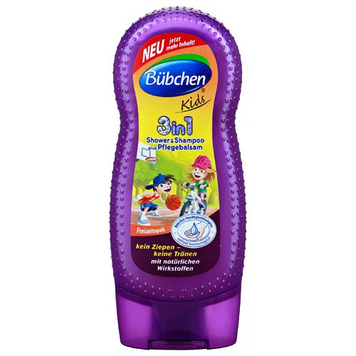 Бюбхен FOR KIDS Bübchen shower gel shampoo and balm 3 in 1 Kids, 230ml