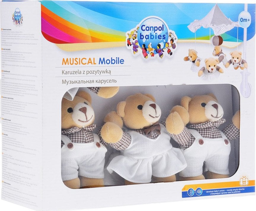 Канпол FOR KIDS Canpol Carousel musical, soft brown bears with a ball 4555