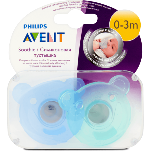 Авент FOR KIDS Avent silicone soother 0-3 months #194/01