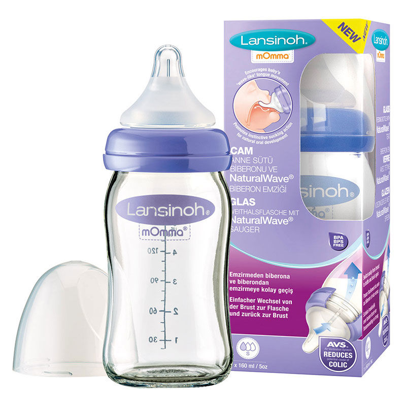 Лансино FOR KIDS Lansino glass feeding bottle 160ml