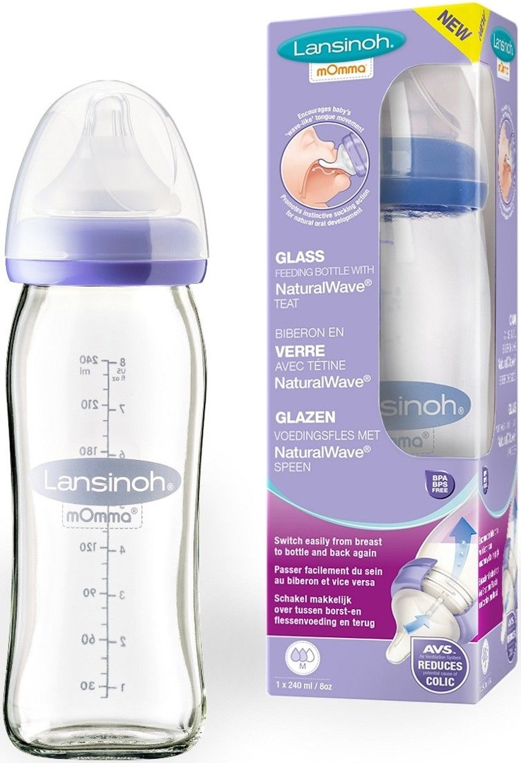 Лансино FOR KIDS Lansino glass feeding bottle 240ml