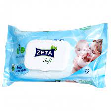 Зета CARE PRODUCTS Zeta baby wipes 72pcs