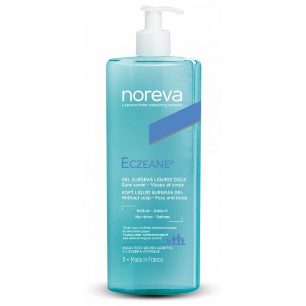 Норева CARE PRODUCTS Noreva Eczeane soft liquid surgras shower gel 1L 2777