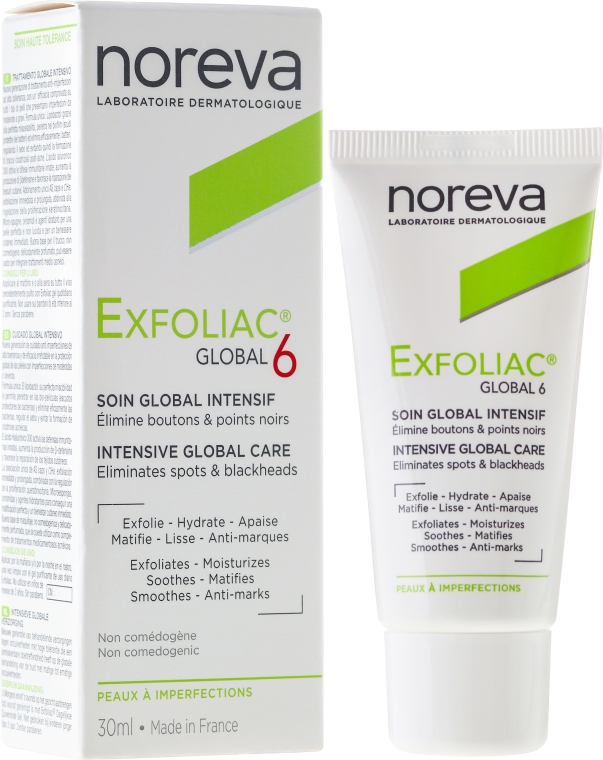 Норева CARE PRODUCTS Noreva Exfoliac Global 6 cream 30ml