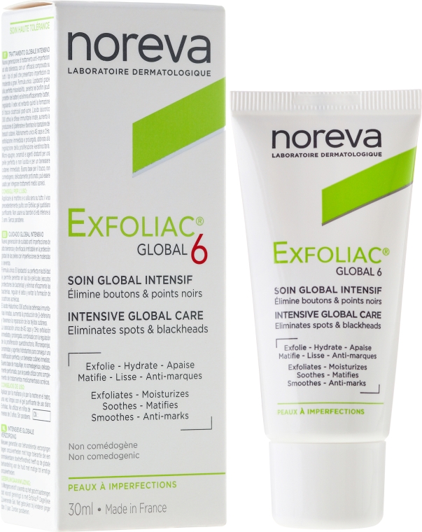 Норева ԽՆԱՄՔԻ ՄԻՋՈՑՆԵՐ Noreva Exfoliac Global 6 նրբաքսուք 30մլ #9344