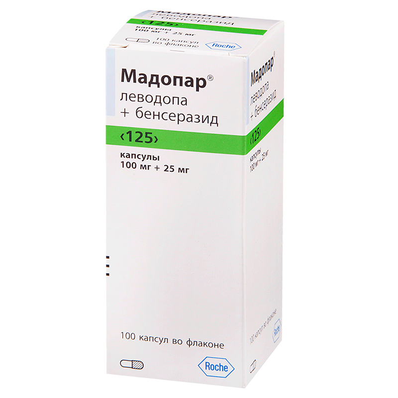 Мадопар MEDICINES Madopar capsules 125mg x 100