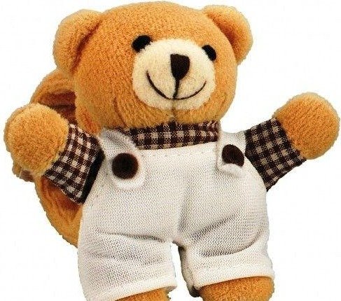 5140.Погремушка FOR KIDS Rattle on the handle Bear 5140