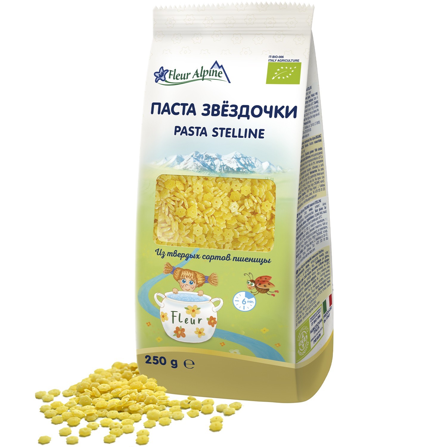 Флер FOR KIDS Fleur Alpine paste stars 250g 00024