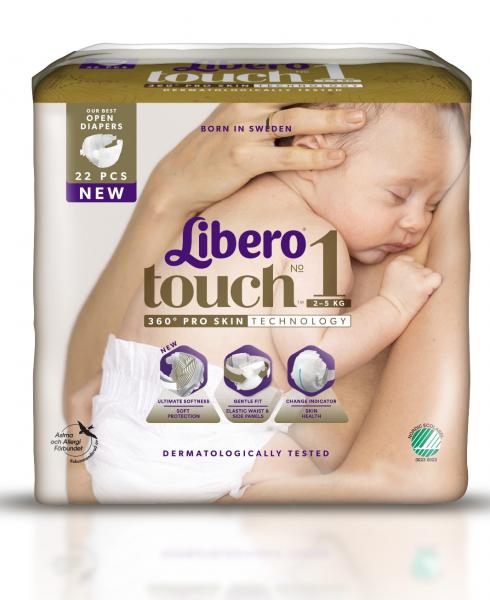 Либеро FOR KIDS Libero Touch diapers #1 2-5kg 22pcs