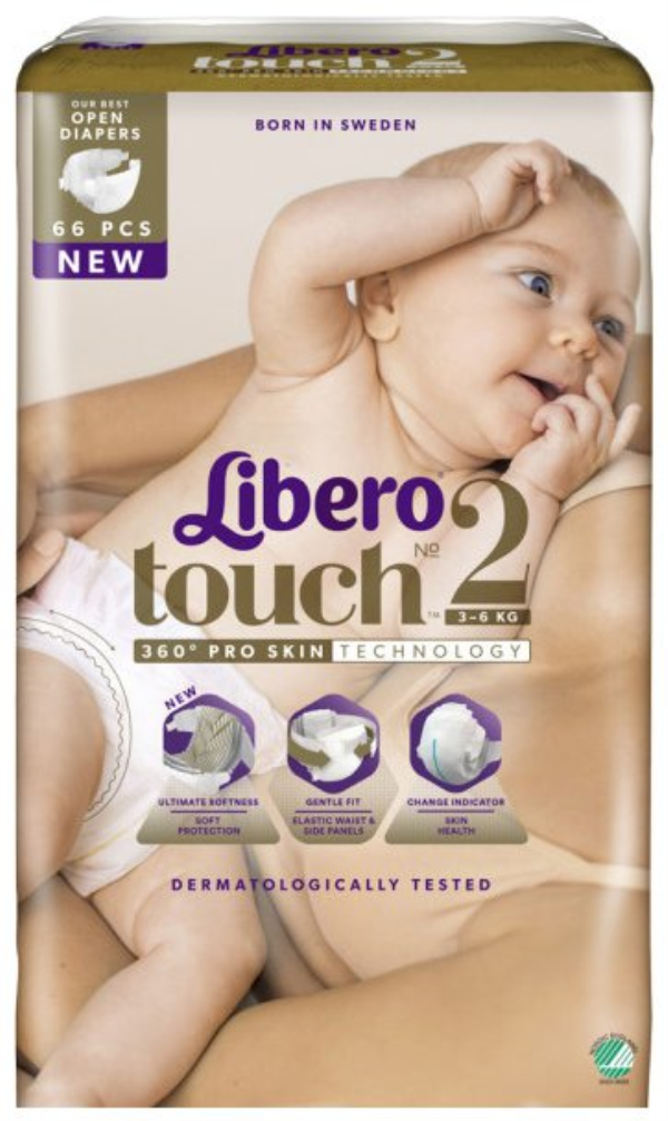 Либеро ԵՐԵԽԱՆԵՐԻ ՀԱՄԱՐ Լիբերո տակդիր Touch #2 (3-6կգ) N66