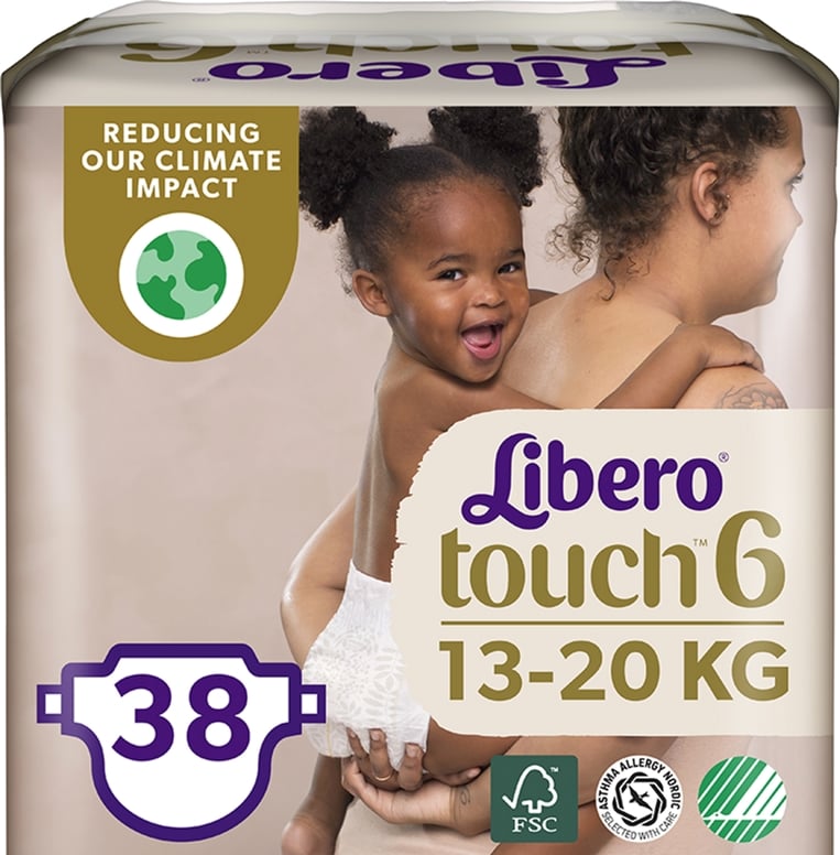 Либеро FOR KIDS Libero diapers Touch #6 (13-20kg) N38 (7989)