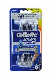 Жиллетт CARE PRODUCTS Gillette disposable razor blue 3, 6 pcs