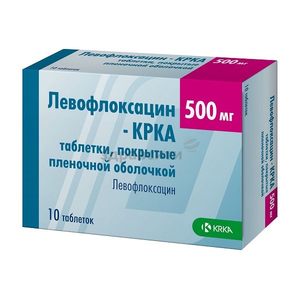 Левофлоксацин MEDICINES Levofloxacin-Krka tablets 500mg x 10