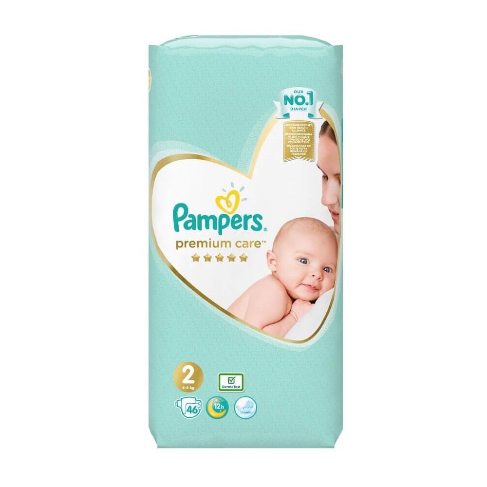 Памперс FOR KIDS Pampers Premium Care diapers #2 4-8kg 46pcs