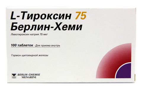 Л MEDICINES L-thyroxine tablets 75mcg x 100