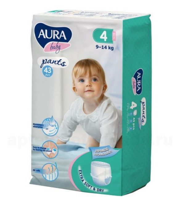 Аура FOR KIDS Aura baby pants #4 (9-14kg) N43