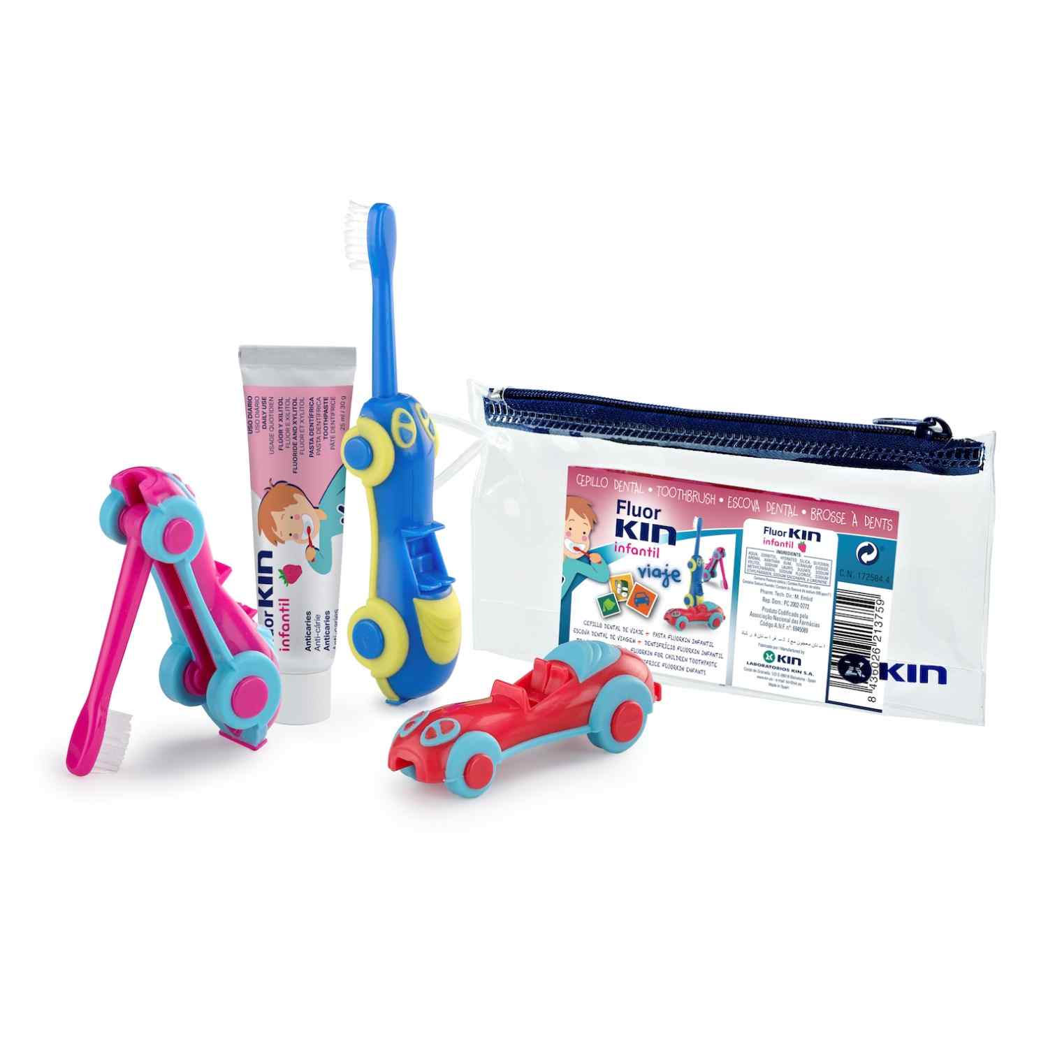 Кин FOR KIDS Kin toothbrush + toothbrush travel paste 25ml for children 0239