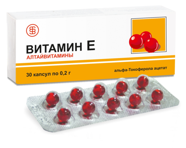 Витамин ԴԵՂՈՐԱՅՔ Վիտամին E դեղապատիճներ 200մգ x 30 Ալտայվիտամինի
