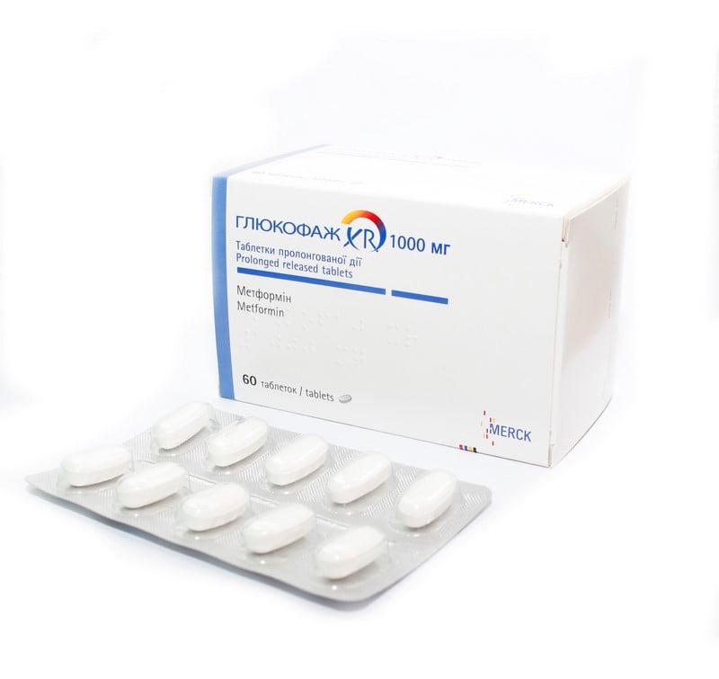 Глюкофаж MEDICINES Glucophage XR tablets 1000mg x 60