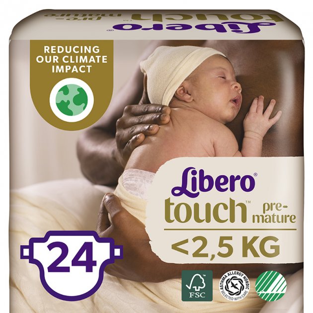 Либеро FOR KIDS Libero Touch Pre diapers 0-2.5kg 24pcs