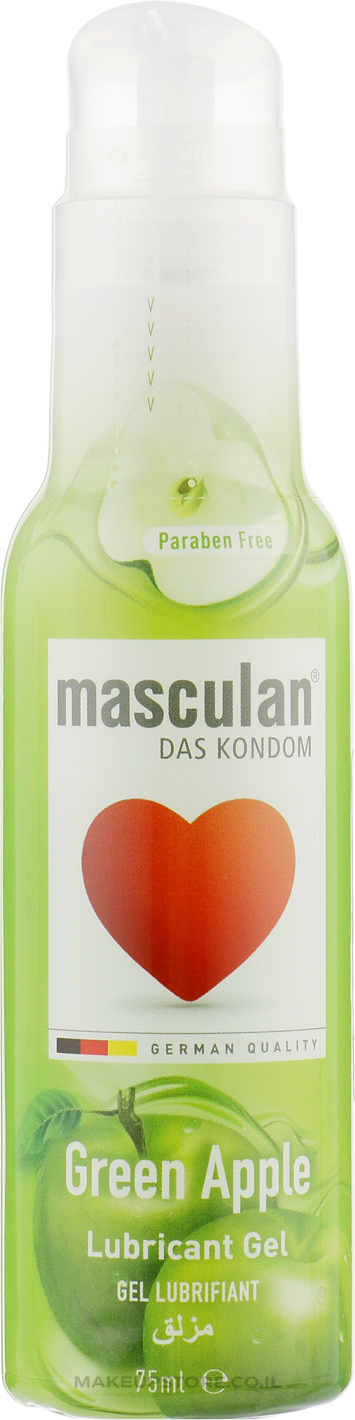 Маскулан MEDICAL SUPPLIES Masculan gel lubricant dispenser Green Apple 75ml