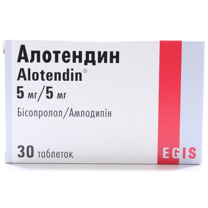 Алотендин MEDICINES Alotendin tablets 5mg/5mg x 30