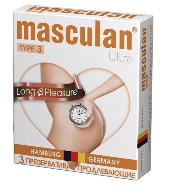 Маскулан MEDICAL SUPPLIES Masculan Condom Ultra-3 N3