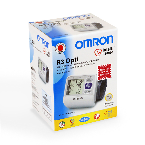 Тонометр MEDICAL SUPPLIES Tonometer R3 Opti automatic on the wrist