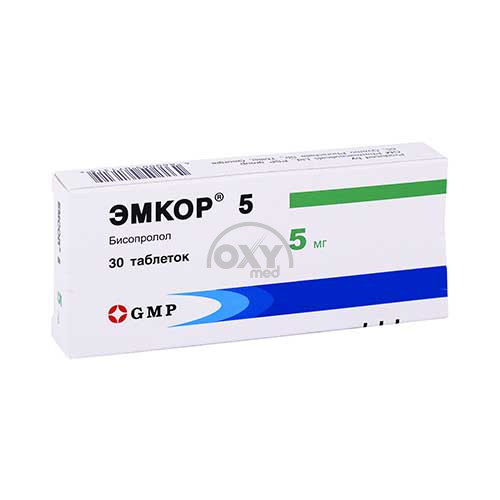 Эмкор ЛЕКАРСТВЕННЫЕ СРЕДСТВА Эмкор 5 п/об таблетки 5мг x 30