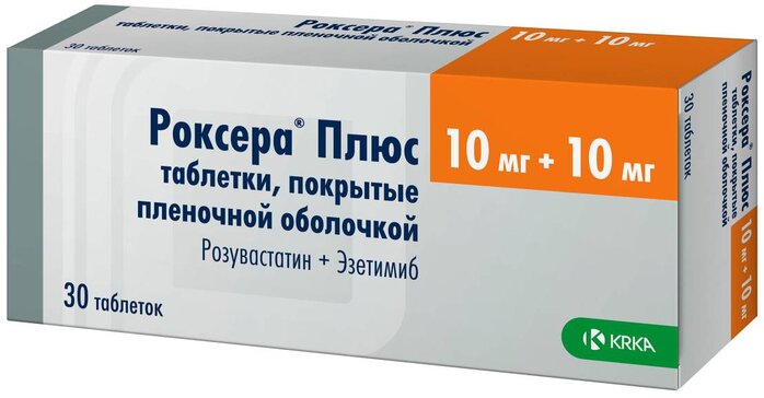 Роксера MEDICINES Roxera Plus tablets 10mg+10mg x 30