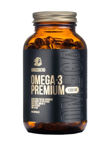 Омега MEDICINES Omega-3 Premium capsules 1200mg x 90 Grassberg