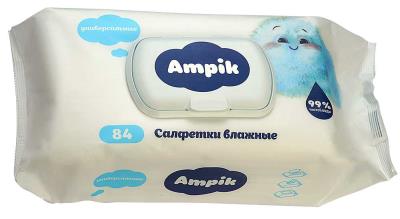 Ампик CARE PRODUCTS Ampik universal wet wipes 84pcs
