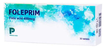 ФОЛЕПРИМ MEDICINES Foleprim tablets 400mcg x 30