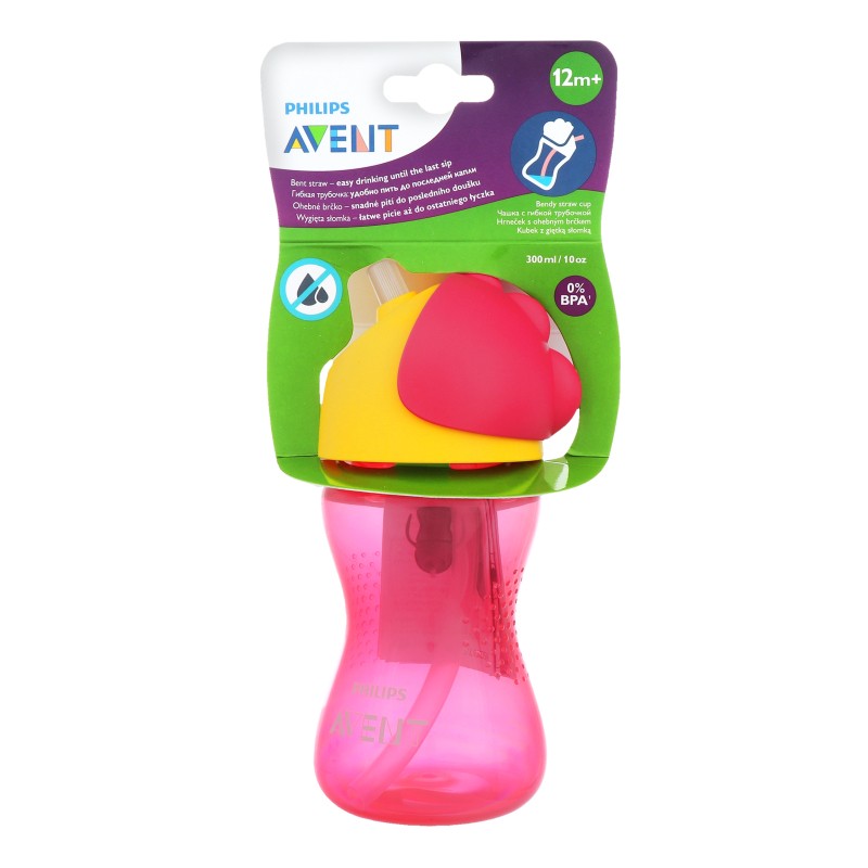 Авент FOR KIDS Avent bendy straw cup 12+ months 300ml #798/02
