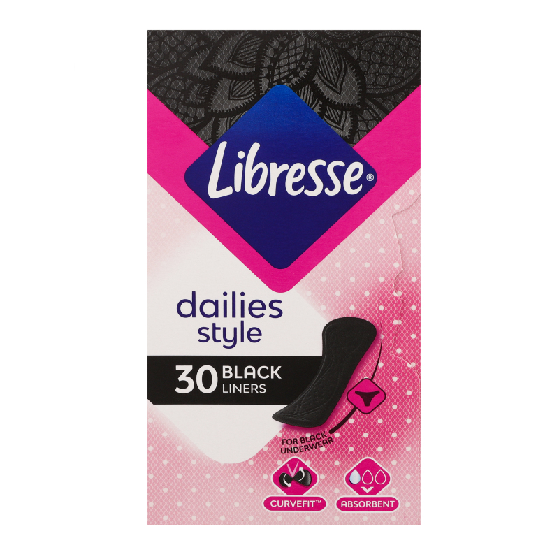 Либресс CARE PRODUCTS Libress panty liners normal multi Black (7646), 30pcs