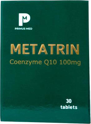 МЕТАТРИН MEDICINES Metatrin Coenzyme Q10 tablets 100mg x 30