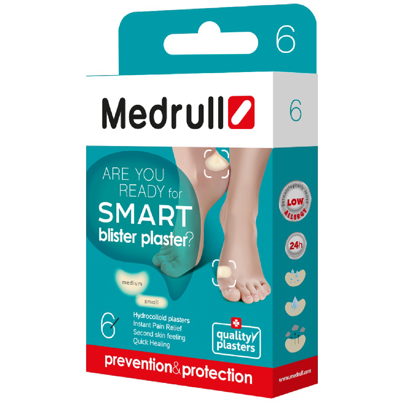 Пластырь MEDICAL SUPPLIES Corn hydrocolloid patch MIX x6 Medrull