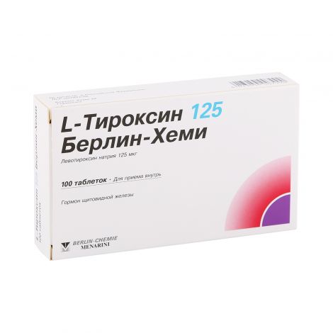 Л MEDICINES L-thyroxine tablets 125mcg x 100