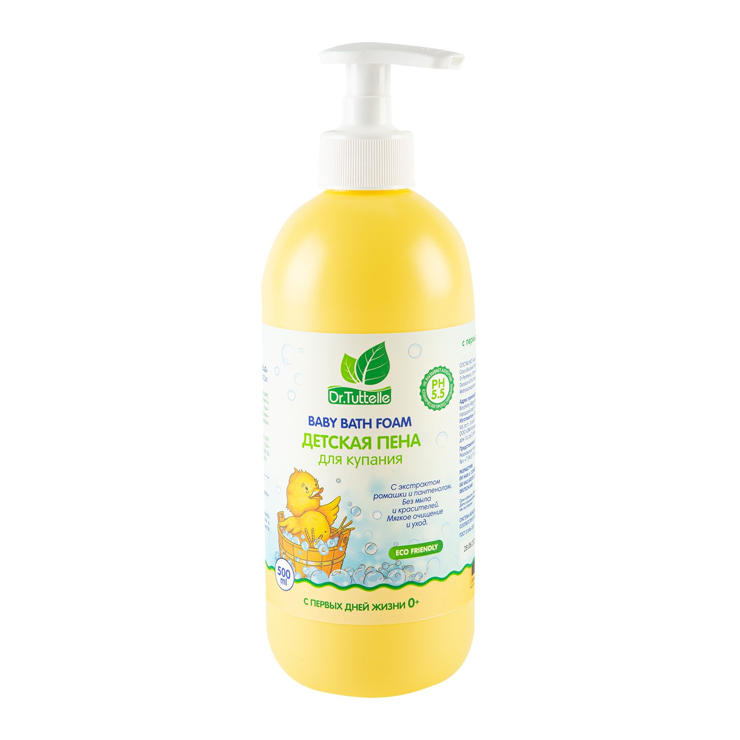 Др.Тутл FOR KIDS Dr.Tuttelle baby bath foam with d-panthenol 0m+ 500ml