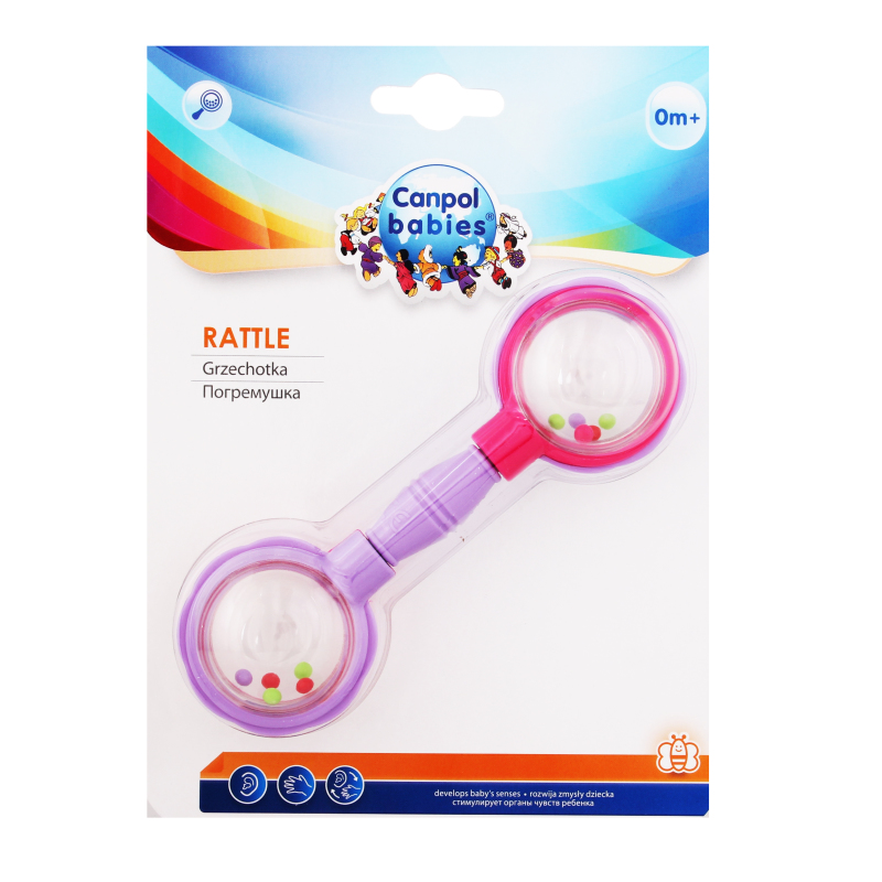 Канпол FOR KIDS Canpol Rattle Rod, pink 4012