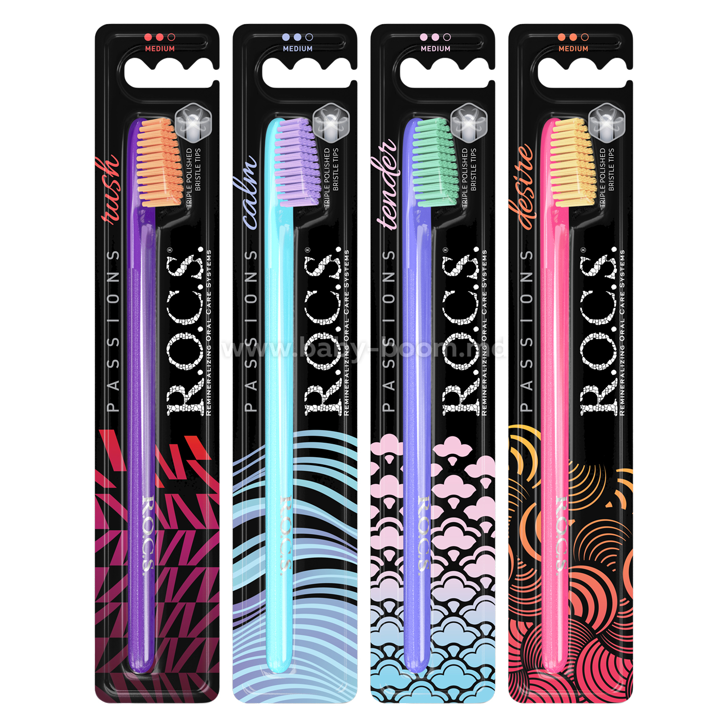 Рокс CARE PRODUCTS Rocks toothbrush Passions medium