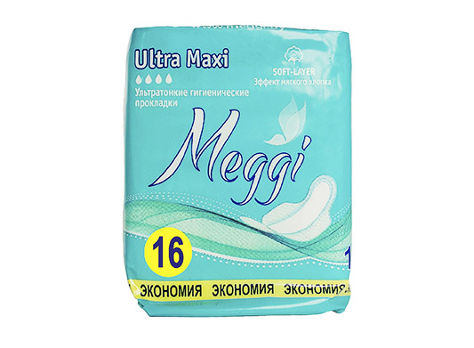 Мегги CARE PRODUCTS Maggie sanitary pads ultra maxi 16pcs