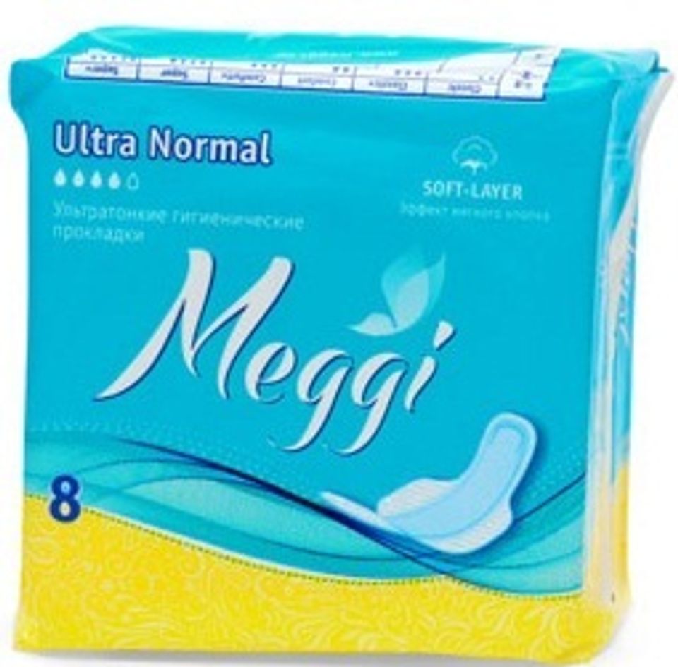 Мегги CARE PRODUCTS Maggie sanitary pads ultra normal 8pcs