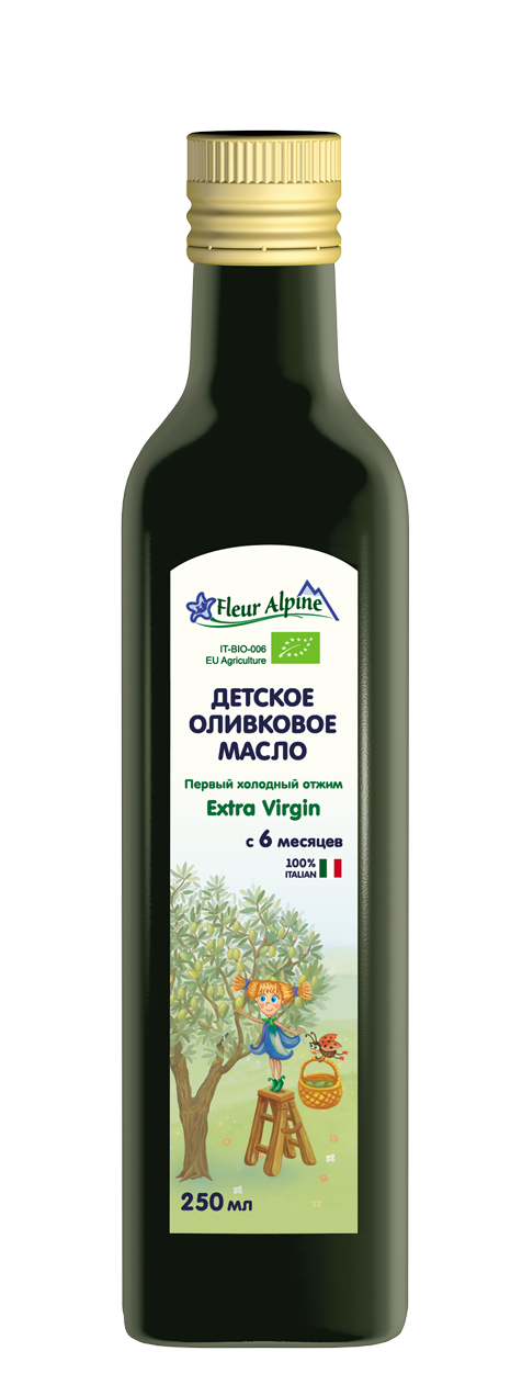 Флер FOR KIDS Fleur Alpine baby olive oil, from 6 months, 250 ml 00035