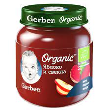 Гербер FOR KIDS Gerber puree apple and beet 6+ months 125g