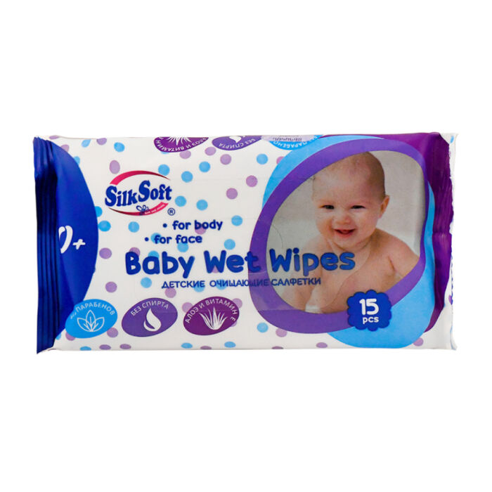 СилкСофт CARE PRODUCTS SilkSoft wet wipes econom 15pcs