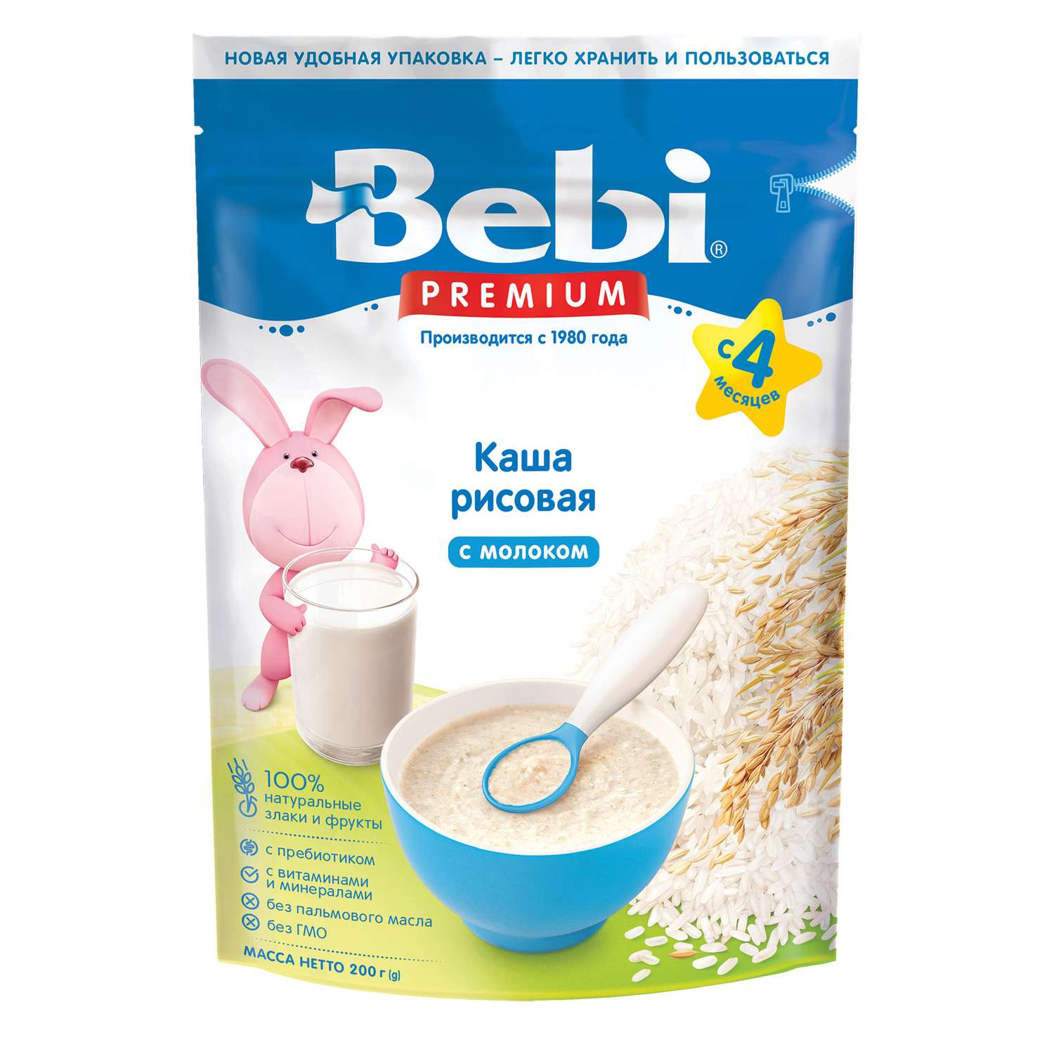 Беби FOR KIDS Baby Premium milk rice porridge 4+ months 200g