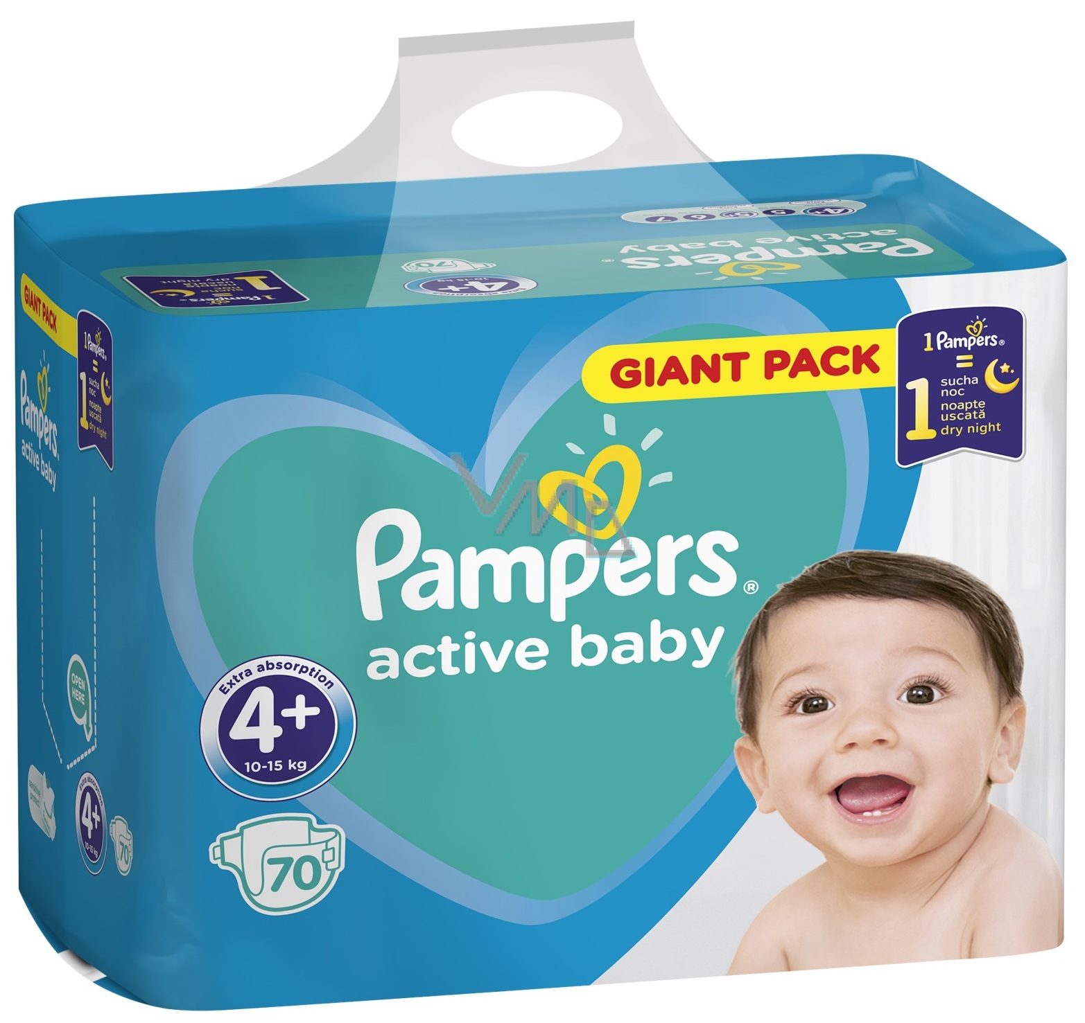 Памперс FOR KIDS Pampers diapers #4+ maxi 10-15kg 70pcs