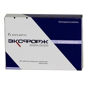 Эксфорж ԴԵՂՈՐԱՅՔ Էքսֆորժ դեղահատեր 160մգ/5մգ x 28